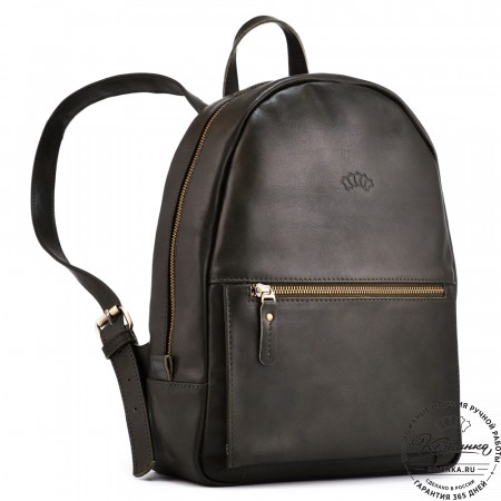 Кожаный рюкзак "Джессика" (хаки гладкая кожа)